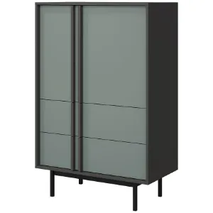 Obrazek Szafka Alsy 5 Aloes/Antracyt