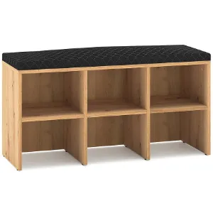 Obrazek Szafka na buty RENES 01 dąb artisan/czarny