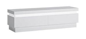 Obrazek Szafka RTV z dwiema szufladami Lyon 2S LYOF01 biały
