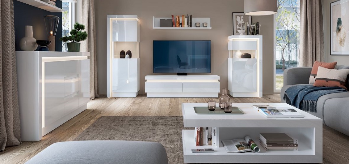 System Lyon biały alpin/biały połysk