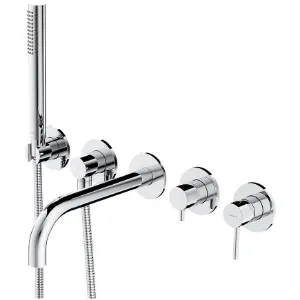 Obrazek Bateria wannowa 5-otworowa podtynkowa Y chrom