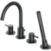Obrazek Bateria wannowa 4-otworowa Y grafit