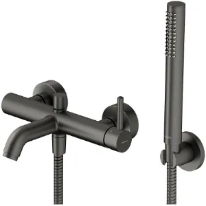 Obrazek Bateria wannowa z zestawem prysznicowym Y grafit