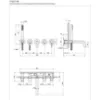 Obrazek Bateria wannowa 5-otworowa podtynkowa Y grafit