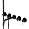 Obrazek Bateria wannowa 5-otworowa podtynkowa Y czarna