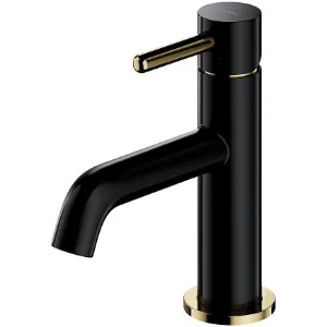 Obrazek Bateria umywalkowa Y czarna/złota