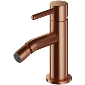 Obrazek Bateria bidetowa Y miedź szczotkowana