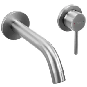 Obrazek Bateria umywalkowa podtynkowa Rea Owen nikiel szczotkowany + box