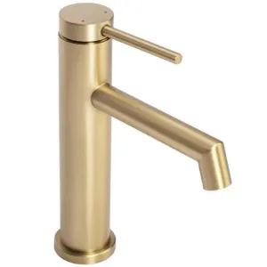 Obrazek Bateria umywalkowa Rea Foss złota szczotkowana