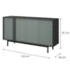 Obrazek Komoda 160 Alsy 6 Aloes/Antracyt