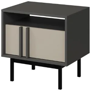 Obrazek Szafka Nocna Alsy 13 Beż Jasny/Antracyt