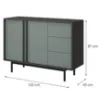 Obrazek Komoda 120 Alsy 7 Aloes/Antracyt