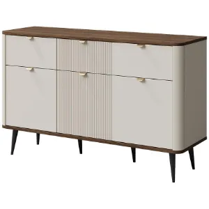 Obrazek Komoda 130 Marly 10 3d3s Orzech/Kashmir