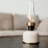 Obrazek Lampa stołowa naftowa OLIA USB IP44 beige