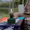 Obrazek Lampa stołowa naftowa OLIA USB IP44 green
