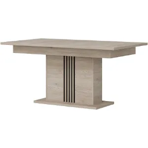 Obrazek Stół Rozk Mati St12 Dąb Crem/Czarny