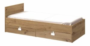 Obrazek Łóżko młodzieżowe z szufladami Index 14 dąb artisan