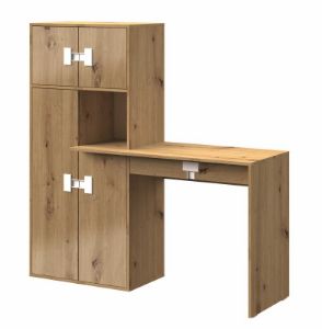 Obrazek Biurko z regałem Index 11 dąb artisan