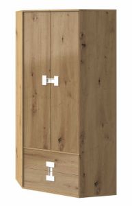 Obrazek Szafa narożna dwudrzwiowa Index 02 dąb artisan