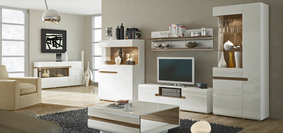 System Linate biały/dąb truflowy