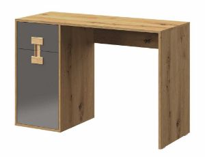 Obrazek Biurko 120 z szufladą Index 10 dąb artisan/szary połysk