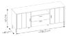 Obrazek Komoda RTV dwudrzwiowa z szufladami Shirley 2D2S SHIF101