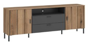 Obrazek Komoda RTV dwudrzwiowa z szufladami Shirley 2D2S SHIF102