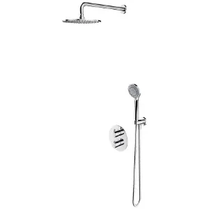 Obrazek System prysznicowy podtynkowy z baterią termostatyczną Y chrom