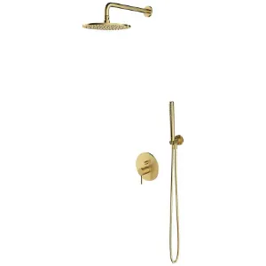 Obrazek System prysznicowy podtynkowy z baterią mechaniczną Y mosiądz szczotkowany