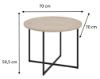 Obrazek Stolik okrągły Alto 70 cm dąb cremona/czarny