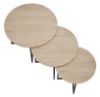 Obrazek Stolik okrągły Alto 70 cm dąb cremona/czarny