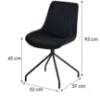Obrazek Krzesło Nussi 9406 czarne