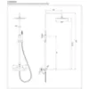 Obrazek System natryskowy z deszczownicą i baterią termostatyczną Y grafit