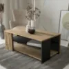 Obrazek Stolik okolicznościowy Zaandam prostokąt 60x110 artisan/czarny