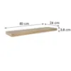 Obrazek Półka FSD 80/24 bambus fornirowany 656701 800x235
