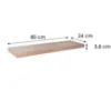 Obrazek Półka FSD 80/24 dąb fornirowany 6567028 00x235