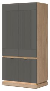 Obrazek Szafa czterodrzwiowa Milton ML08 dąb cremona torro/szary