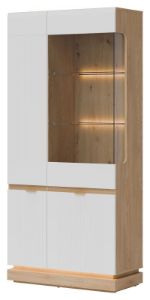 Obrazek Witryna Milton ML06 dąb cremona torro/biały