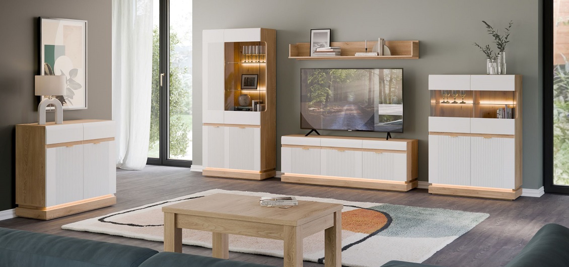 System Milton dąb cremona torro/biały