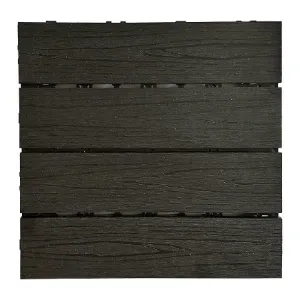 Obrazek Podest tarasowy wpc Antracyt – struktura drewna 300x300