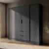 Obrazek Szafa Kelly 4D bez lustra grafit