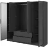 Obrazek Szafa Kelly 4D RD grafit z led