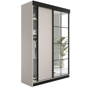 Obrazek Szafa Lamaro 138 Kaszmir + Czarne Wstawki