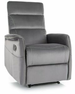 Obrazek Fotel wypoczynkowy rozkładany Solet M Velvet popiel