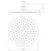 Obrazek Deszczownica Slimline Ø20 cm czarna