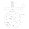 Obrazek Deszczownica Slimline Ø25 cm antracyt