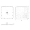 Obrazek Deszczownica Slimline 25x25 cm czarna
