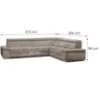 Obrazek Narożnik z funkcją spania Ester B+2F+R+3+B uniwersalny Majestic 605
