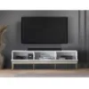 Obrazek Szafka RTV Clearing 04 biały/złota