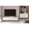 Obrazek Szafka RTV Clearing 04 biały/złota
